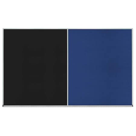 United Visual Products Double Door Radius Corkboard, 42"x32", Hea, UV70125RC-BLACK-PEARL UV70125RC-BLACK-PEARL